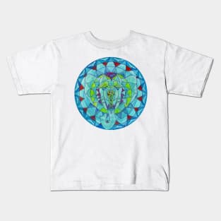 Salus health elephant mandala Kids T-Shirt